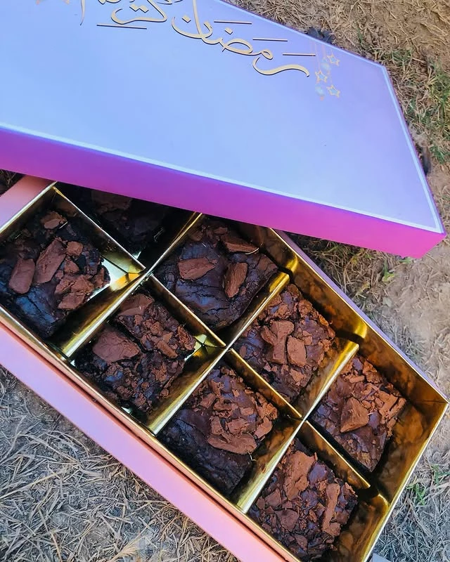 American fudge brownies with decadent chocolate flavor and rich texture - Chocolate Brownies Karachi By Whisk And Sift